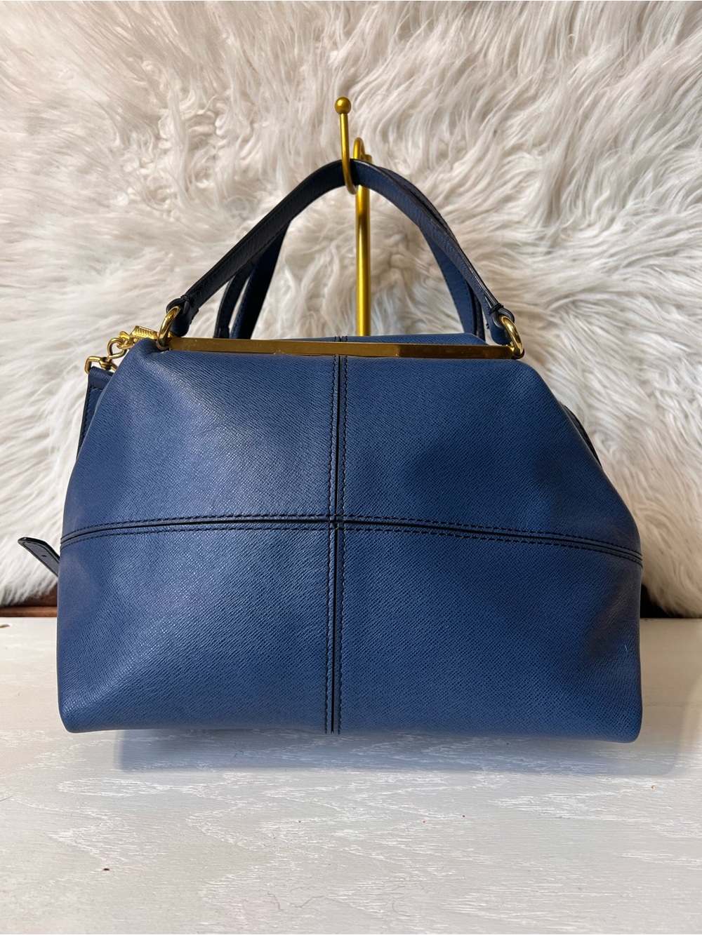 J.Crew Hughes Origami Saffiano Leather Bag NWT